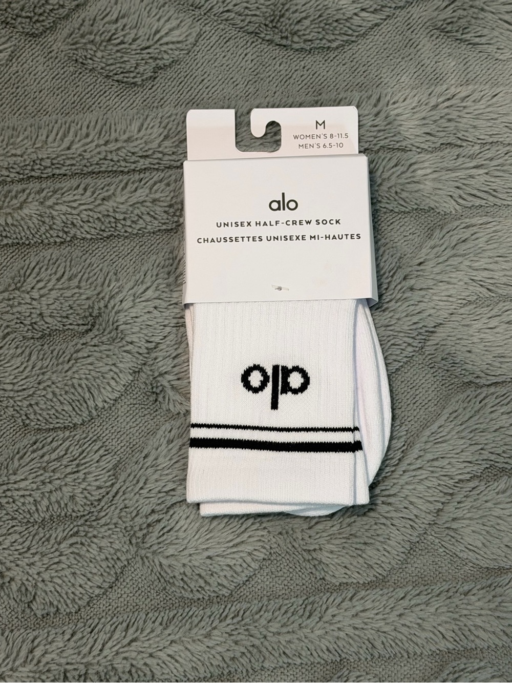 ALO Unisex Half Crew Socks | NWT